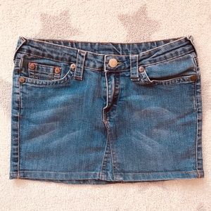 True religion denim skirt size 31